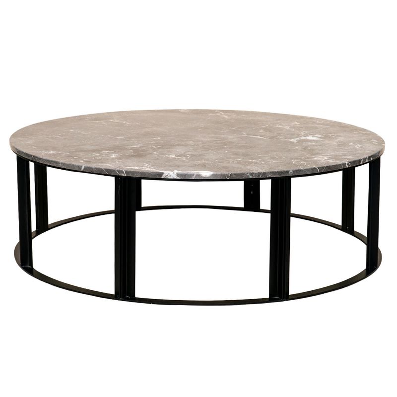 Cezar Marble Coffee Table – Grey – Medium