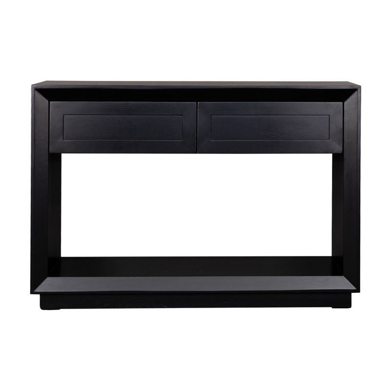 Biarritz Oak Console Table – Small – Black