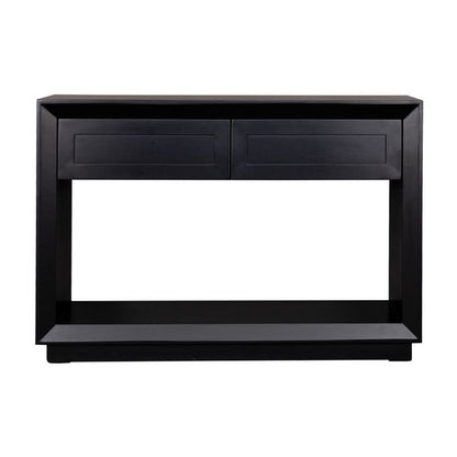 Biarritz Oak Console Table – Small – Black