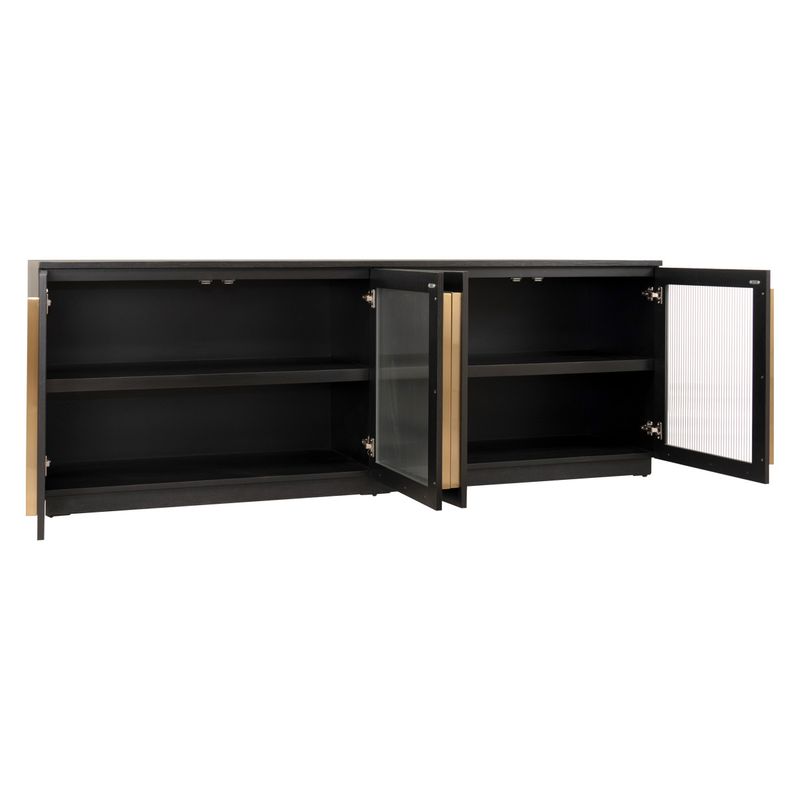 Francisco Oak Buffet – Black