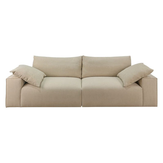 Urban Elegance 4-Seater Sofa - Natural Linen