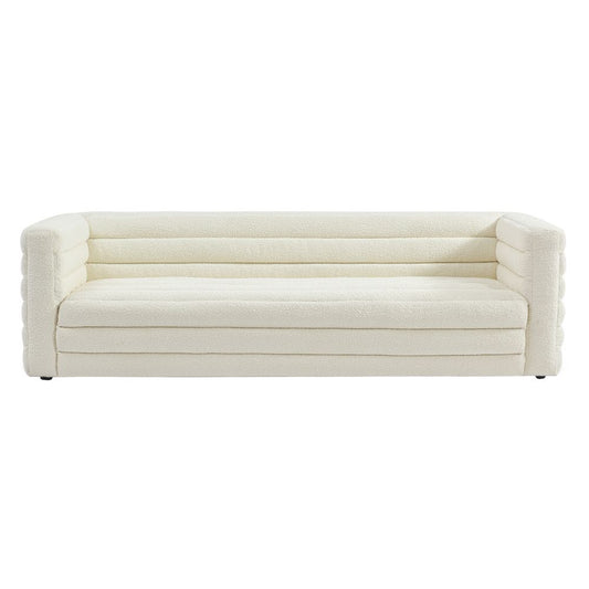 Aspen 3 Seater Sofa - White Boucle