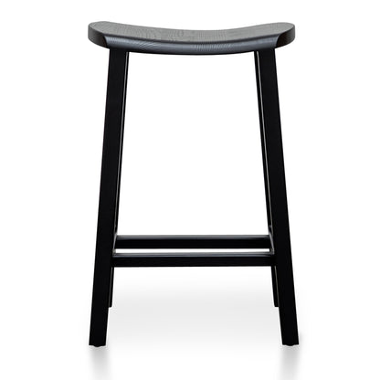 Black Wooden Bar Stool