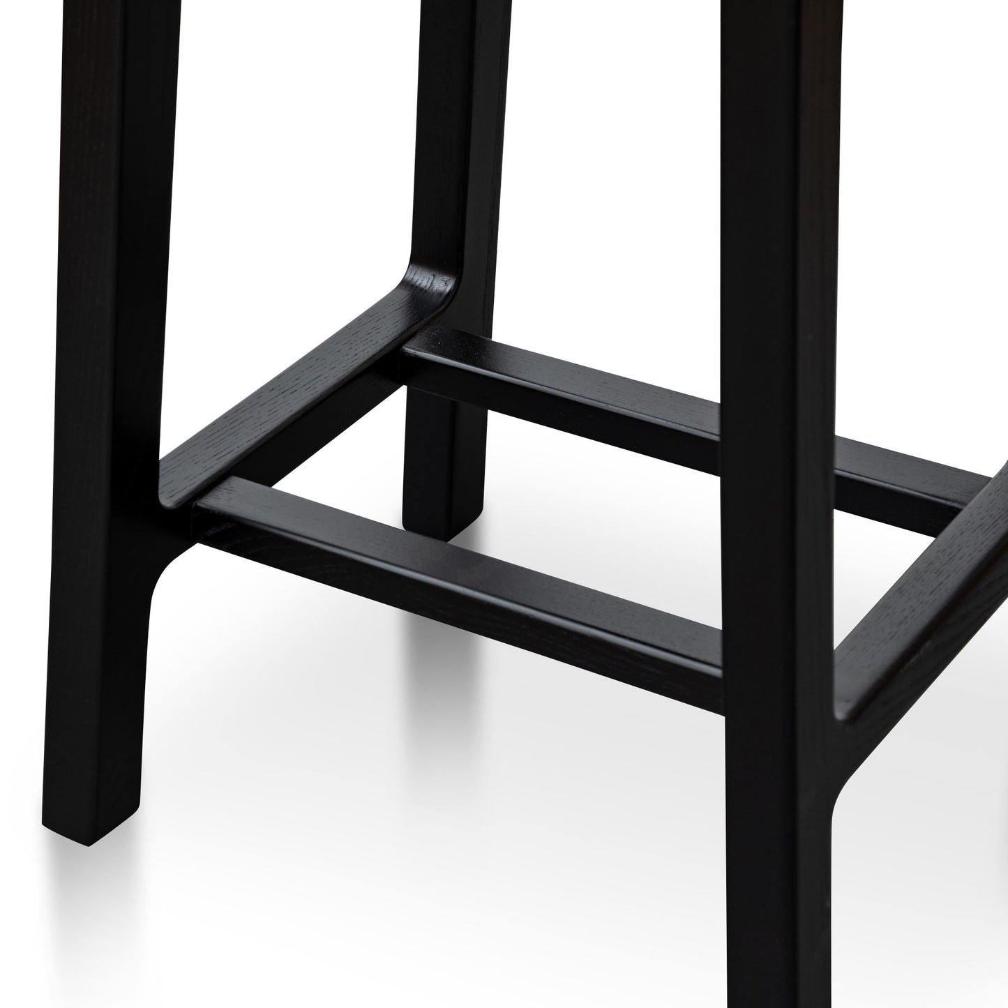 Black Wooden Bar Stool