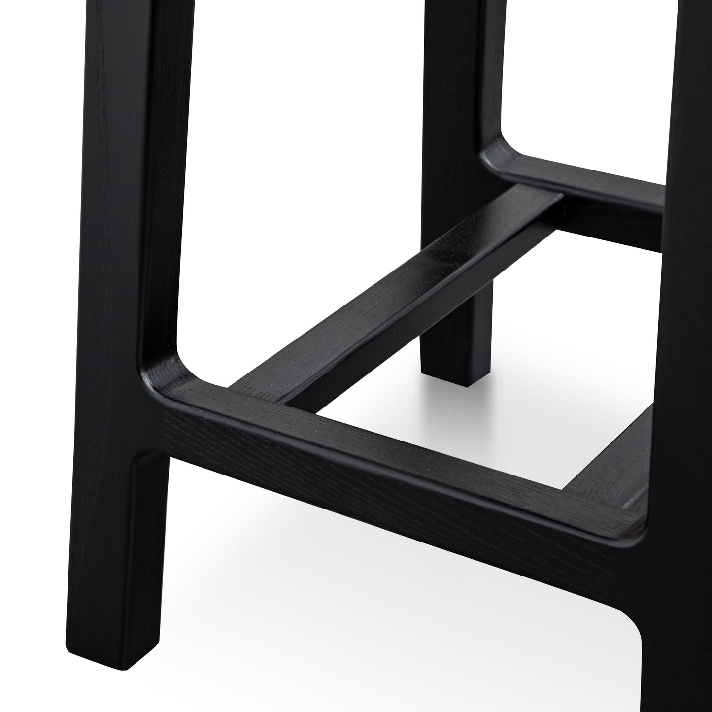 Black Wooden Bar Stool