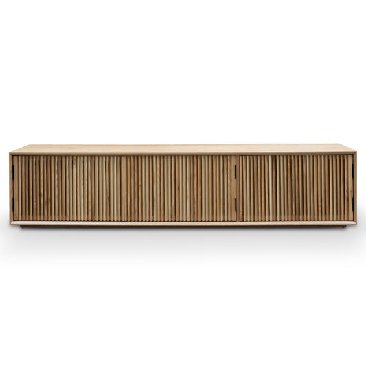 Natural Entertainment TV Unit with  Ash Veneer - 2m