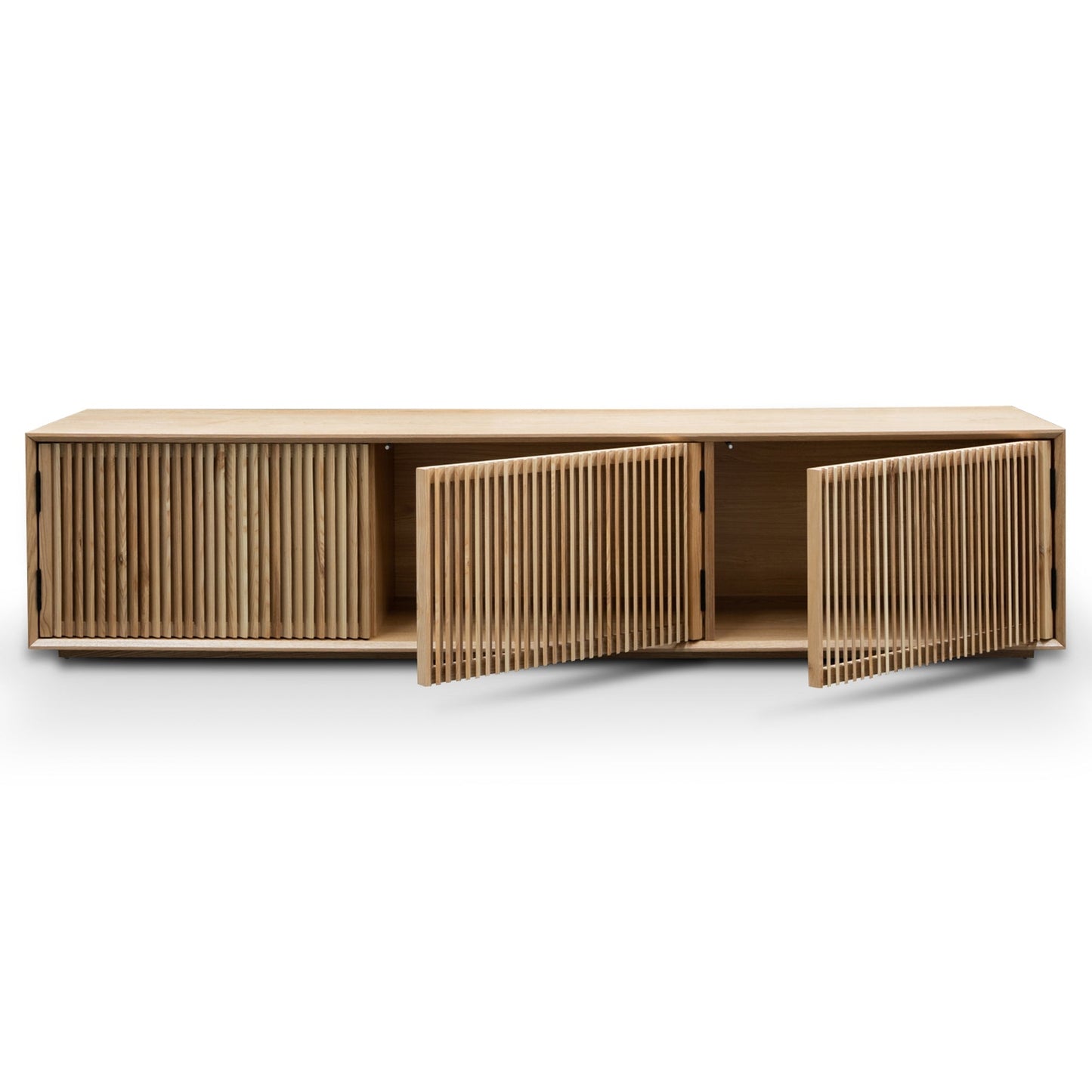 Natural Entertainment TV Unit with  Ash Veneer - 2m