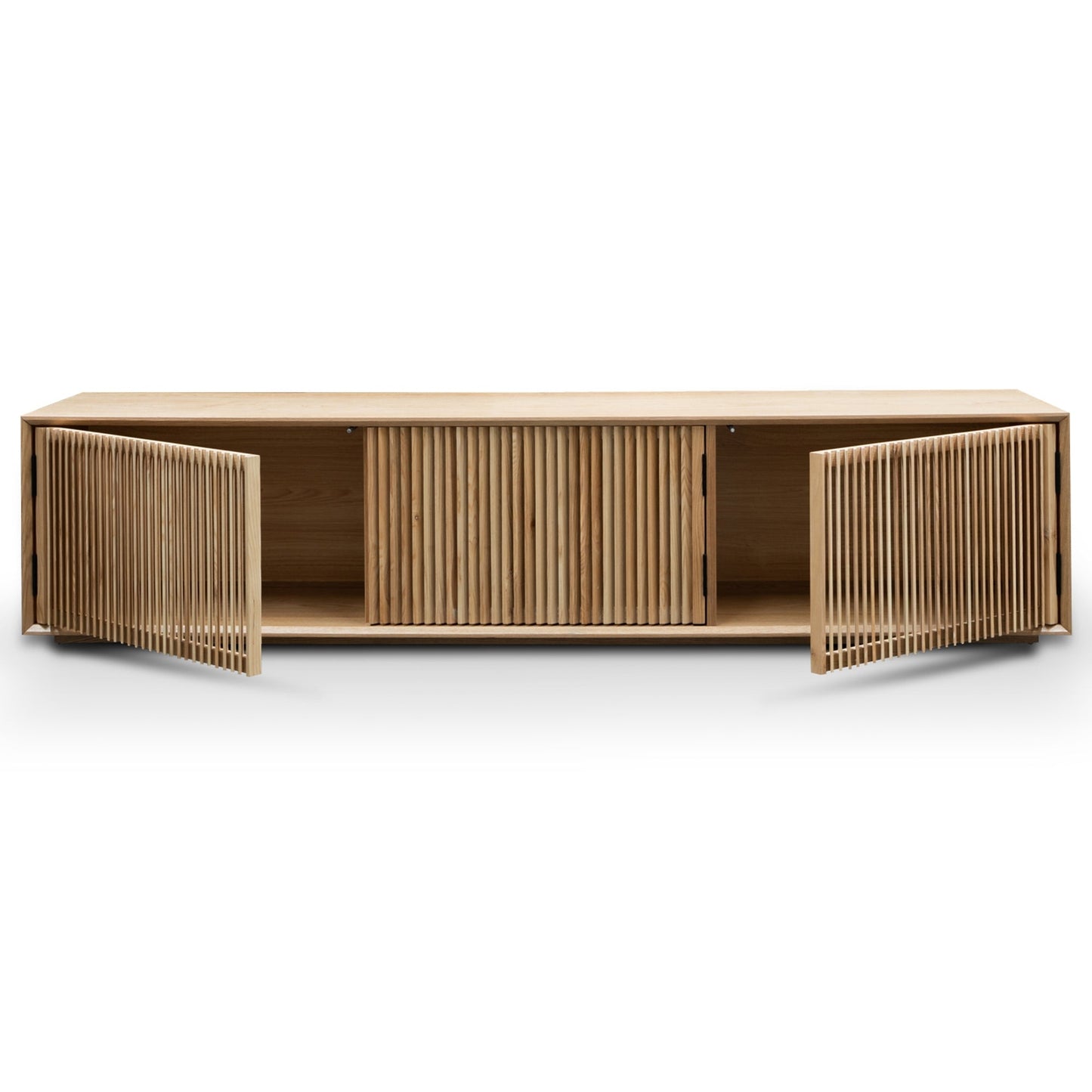 Natural Entertainment TV Unit with  Ash Veneer - 2m