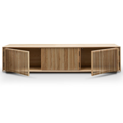 Natural Entertainment TV Unit with  Ash Veneer - 2m