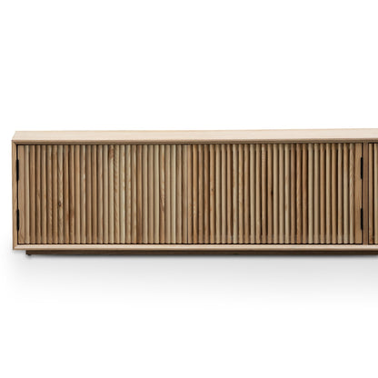 Natural Entertainment TV Unit with  Ash Veneer - 2m