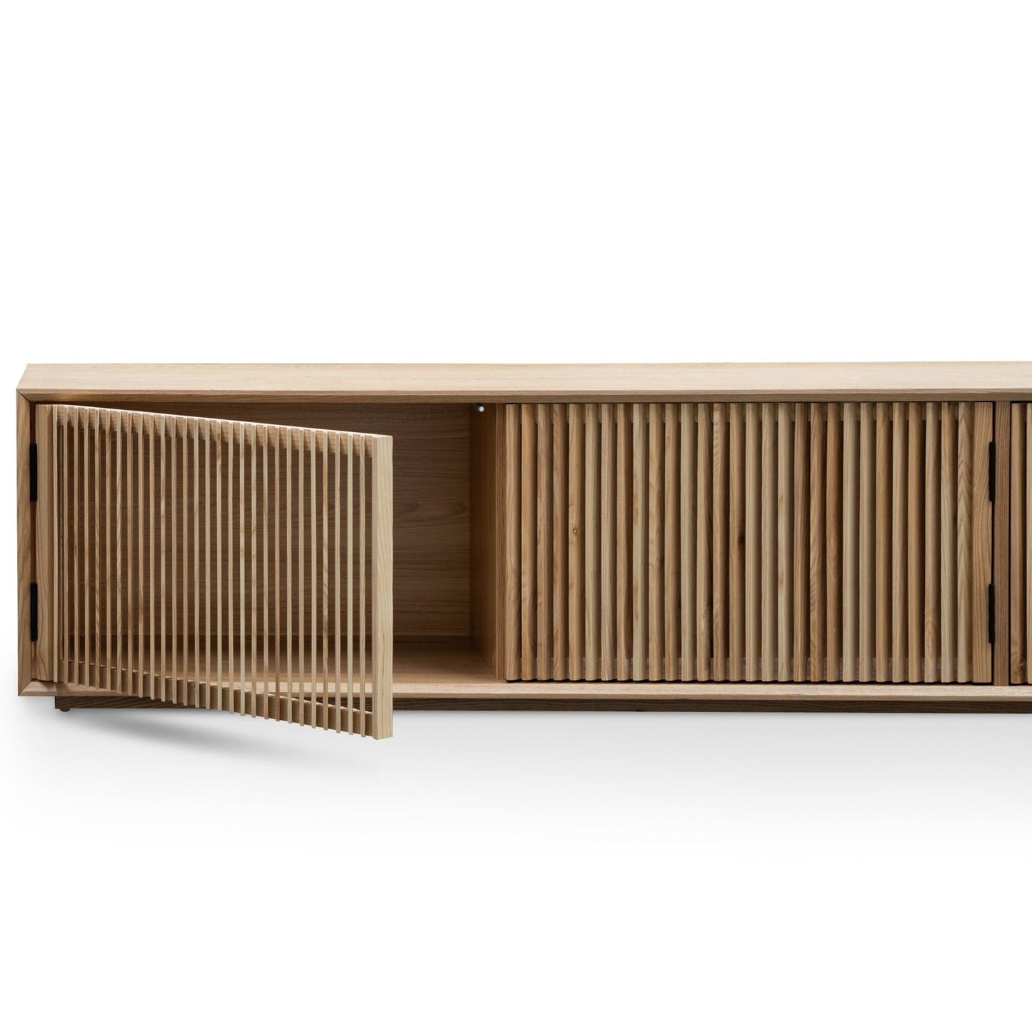 Natural Entertainment TV Unit with  Ash Veneer - 2m