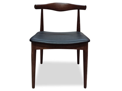 Elbow Dining Chair - Dark Brown