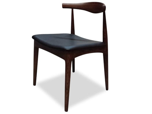 Elbow Dining Chair - Dark Brown