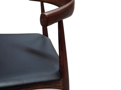 Elbow Dining Chair - Dark Brown