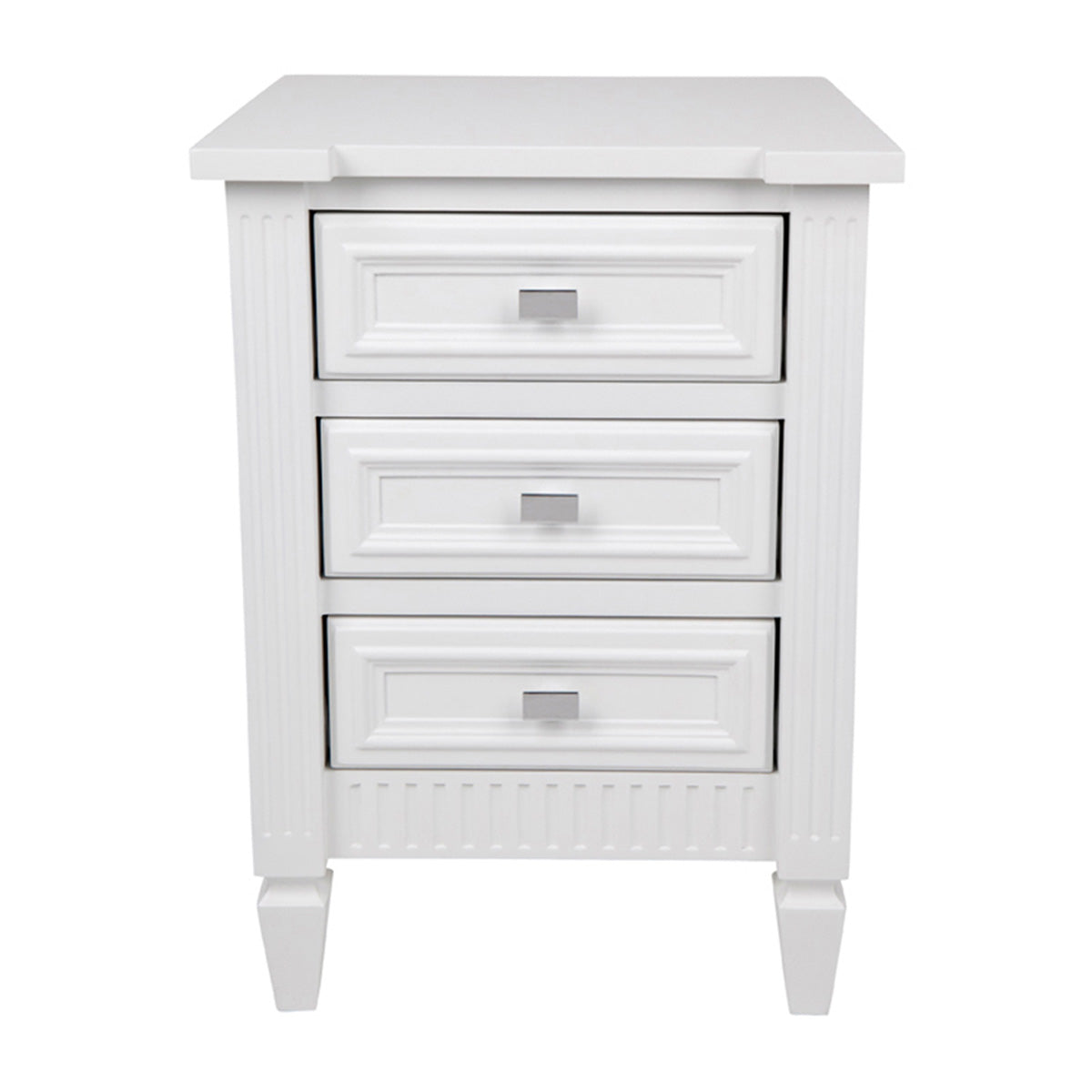 Maison Bedside Table - Small White