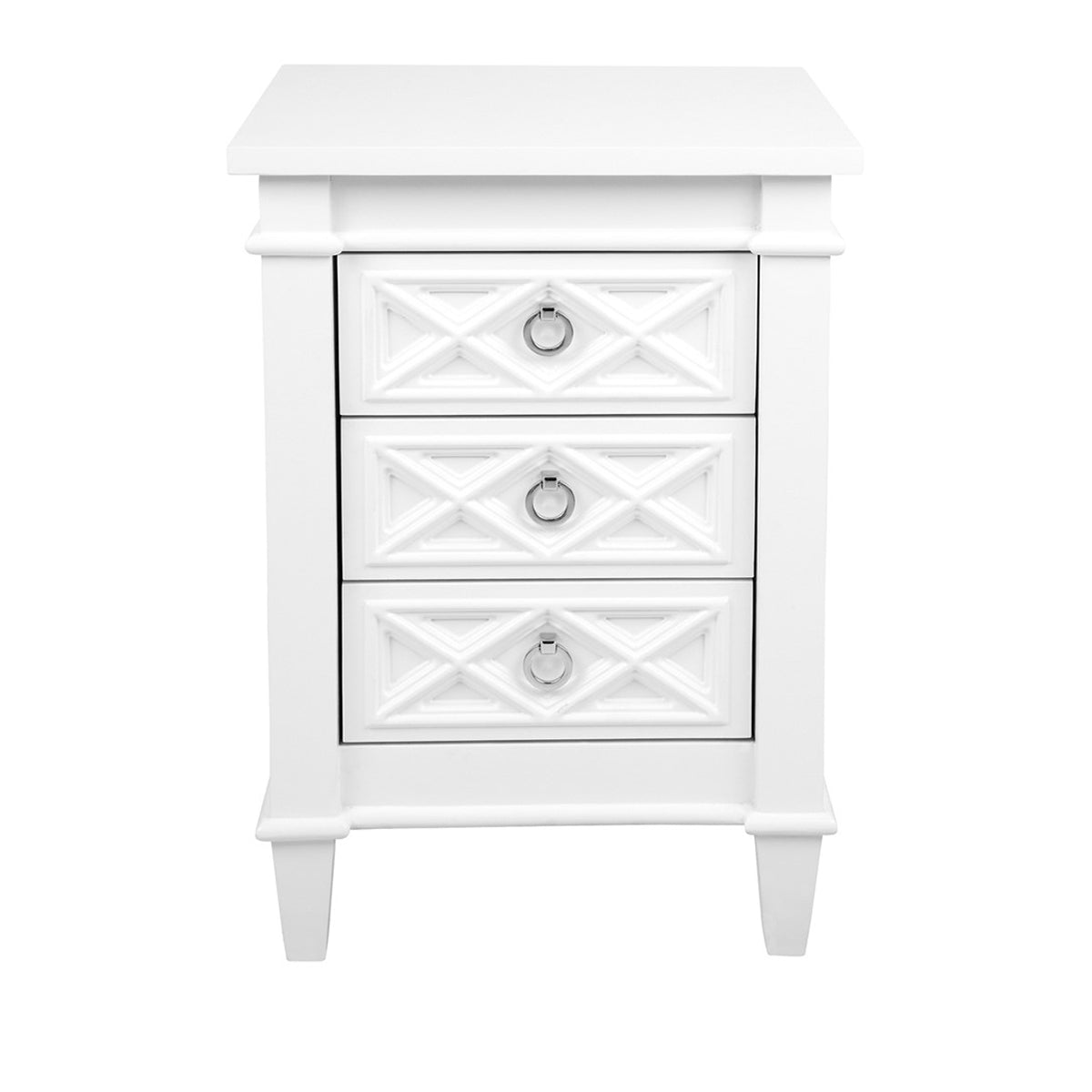 Cape Cod Bedside Table -  Small White