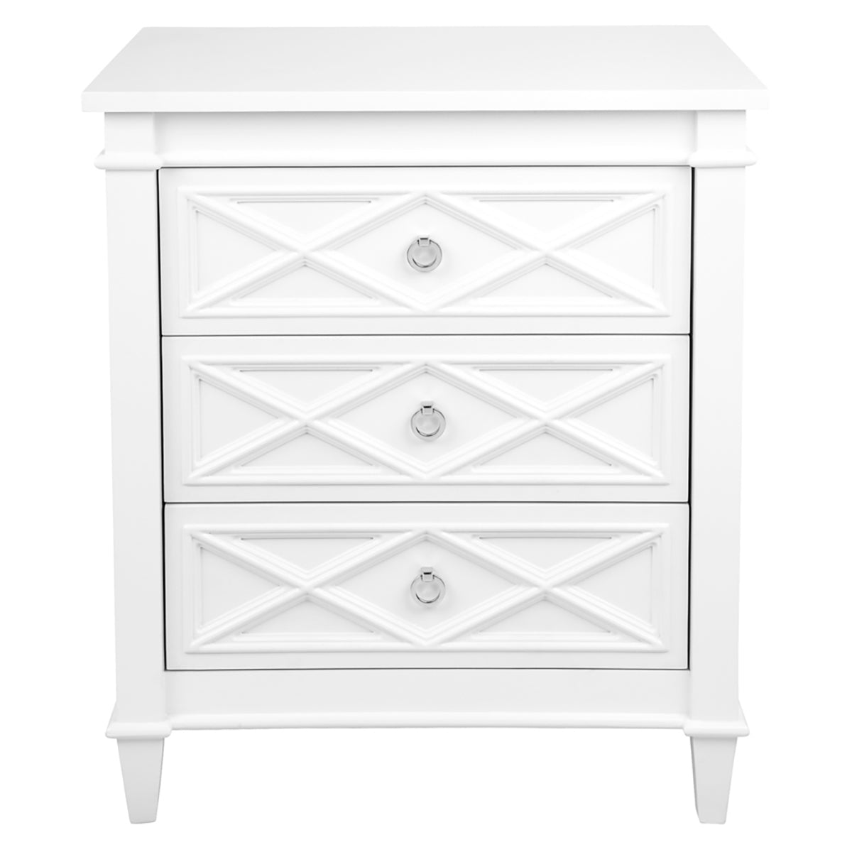 Cape Cod Bedside Table -  Large White