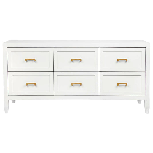 Sophia 6 Drawer Chest - White