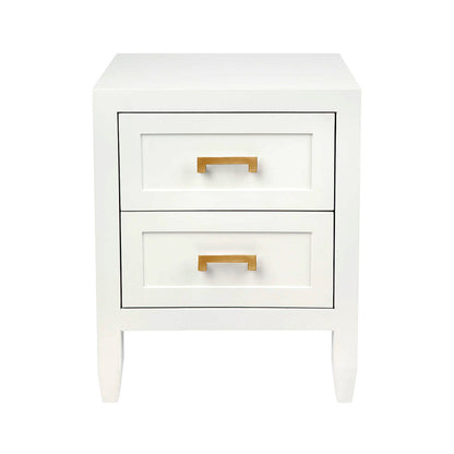 Sophia Bedside Table - Small White