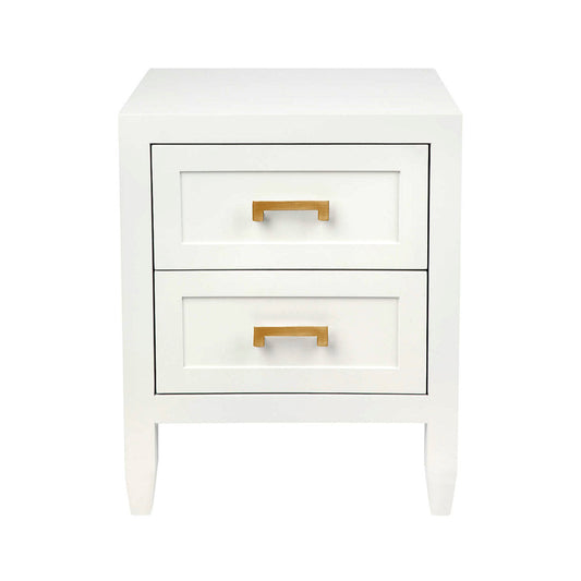 Sophia Bedside Table - Small White