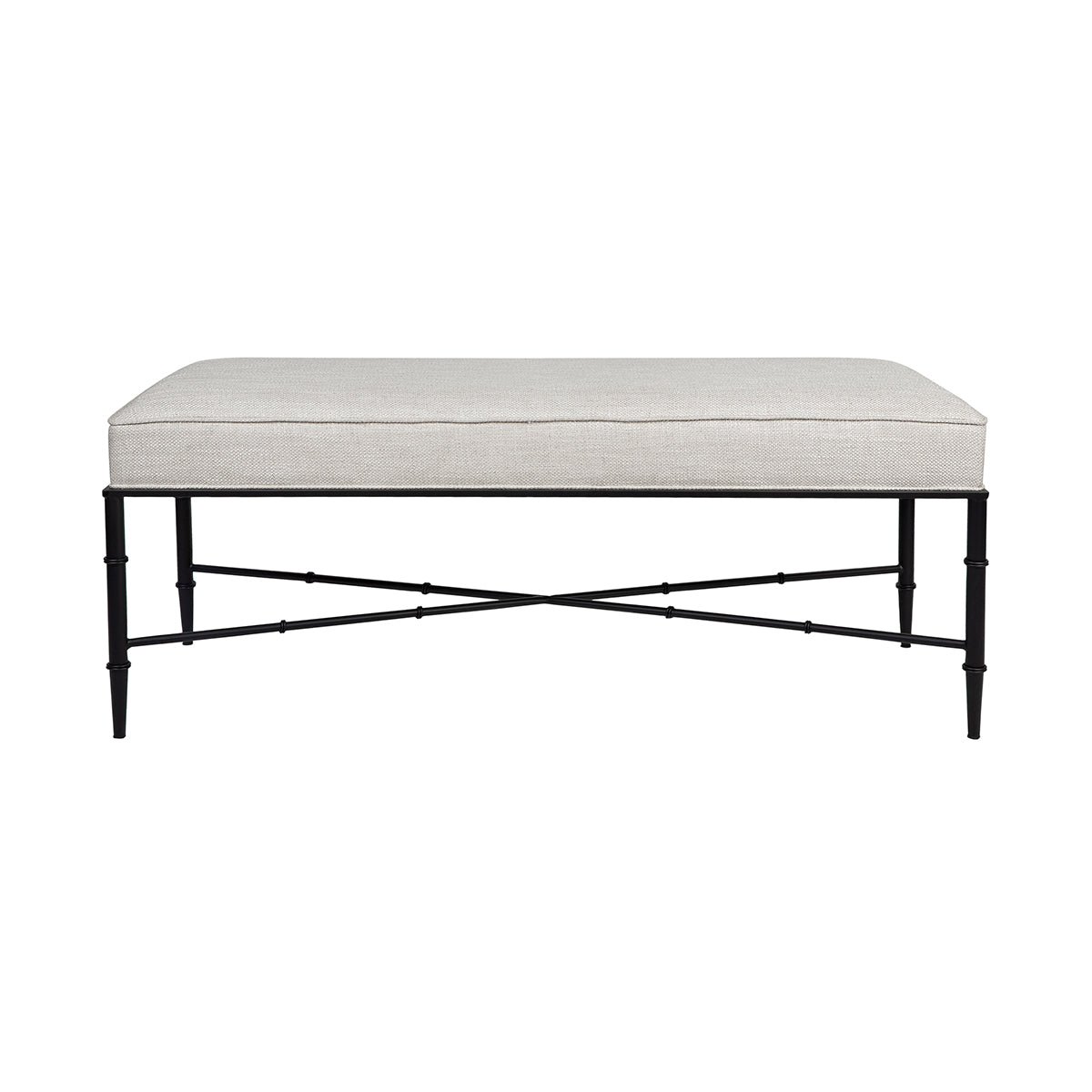 Aciento Bench Ottoman - Natural Linen