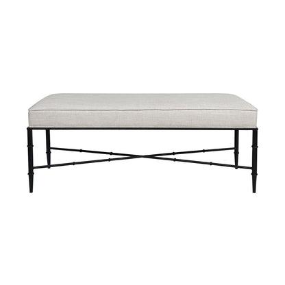 Aciento Bench Ottoman - Natural Linen