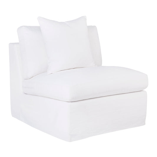 Suffolk Slip Cover Occasional Chair - White Linen