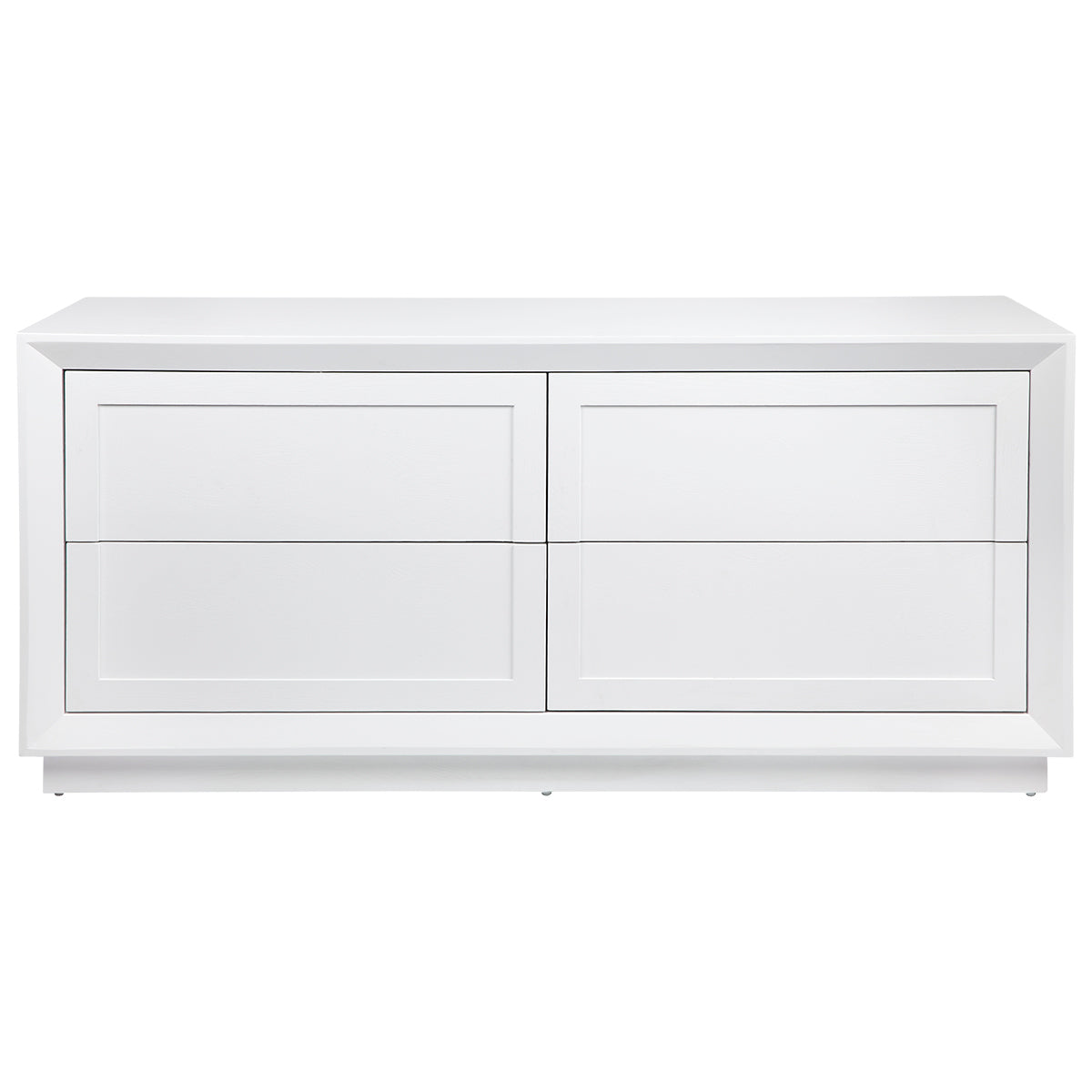 Biarritz 4 Drawer Oak Chest - White