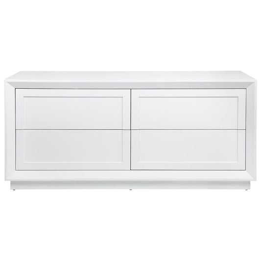 Biarritz 4 Drawer Oak Chest - White