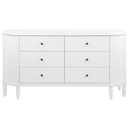 Estelle 6 Drawer Chest - White