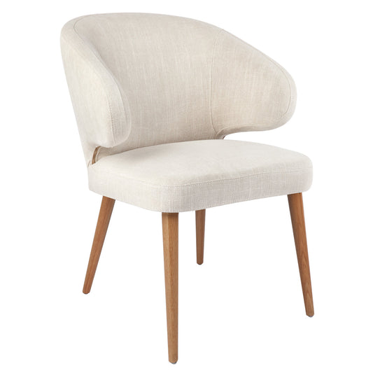 Milton Natural Dining Chair - Natural Linen