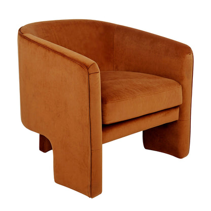 Tayla Arm Chair - Caramel Velvet