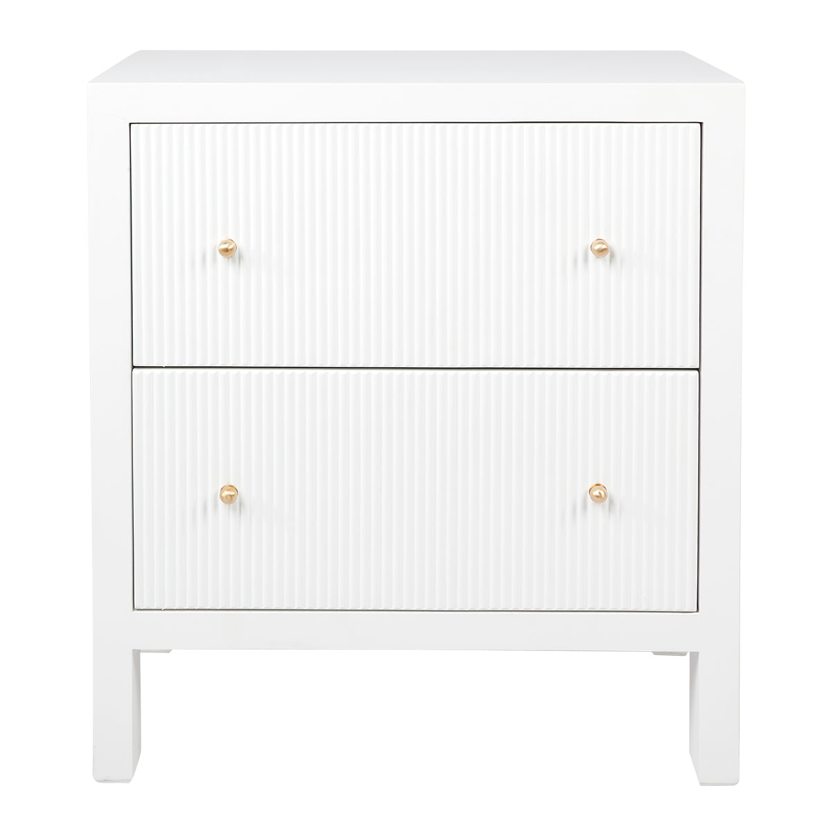 Vittoria Bedside Table - Large White