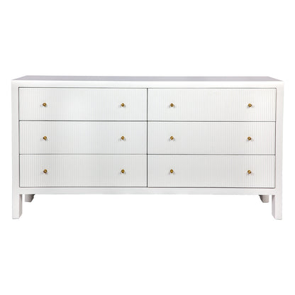 Vittoria 6 Drawer Chest - White