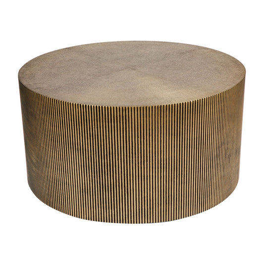 Tonneau Coffee Table - Brass