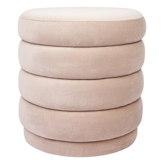 Celeste Stool - Nude Velvet