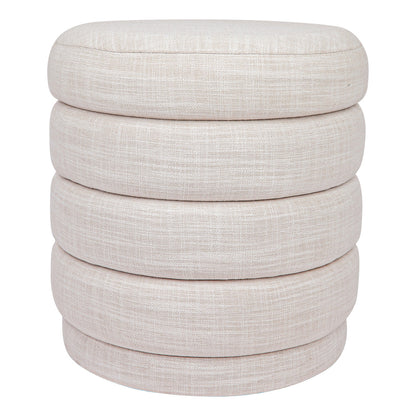 Celeste Stool - Off White Linen