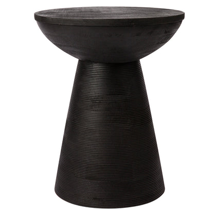 Trinidad Mango Wood Side Table - Black