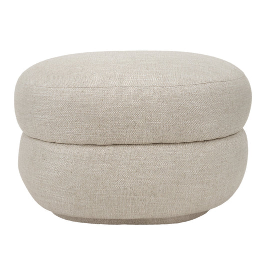 Delia Foot Stool - Natural Linen