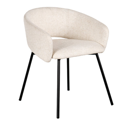 Scoop Dining Chair - Natural Tweed