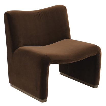 Matis Occasional Chair - Dark Chocolate Velvet