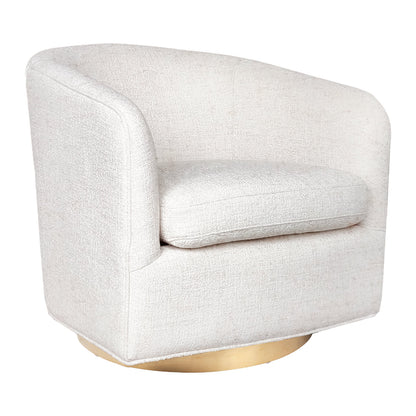 Charlize Swivel Arm Chair - Natural Tweed