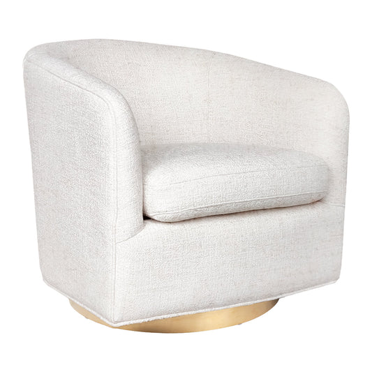 Charlize Swivel Arm Chair - Natural Tweed