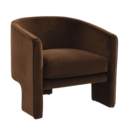 Tayla Arm Chair - Dark Chocolate Velvet