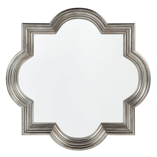 Amal Wall Mirror - Large Antique Silver