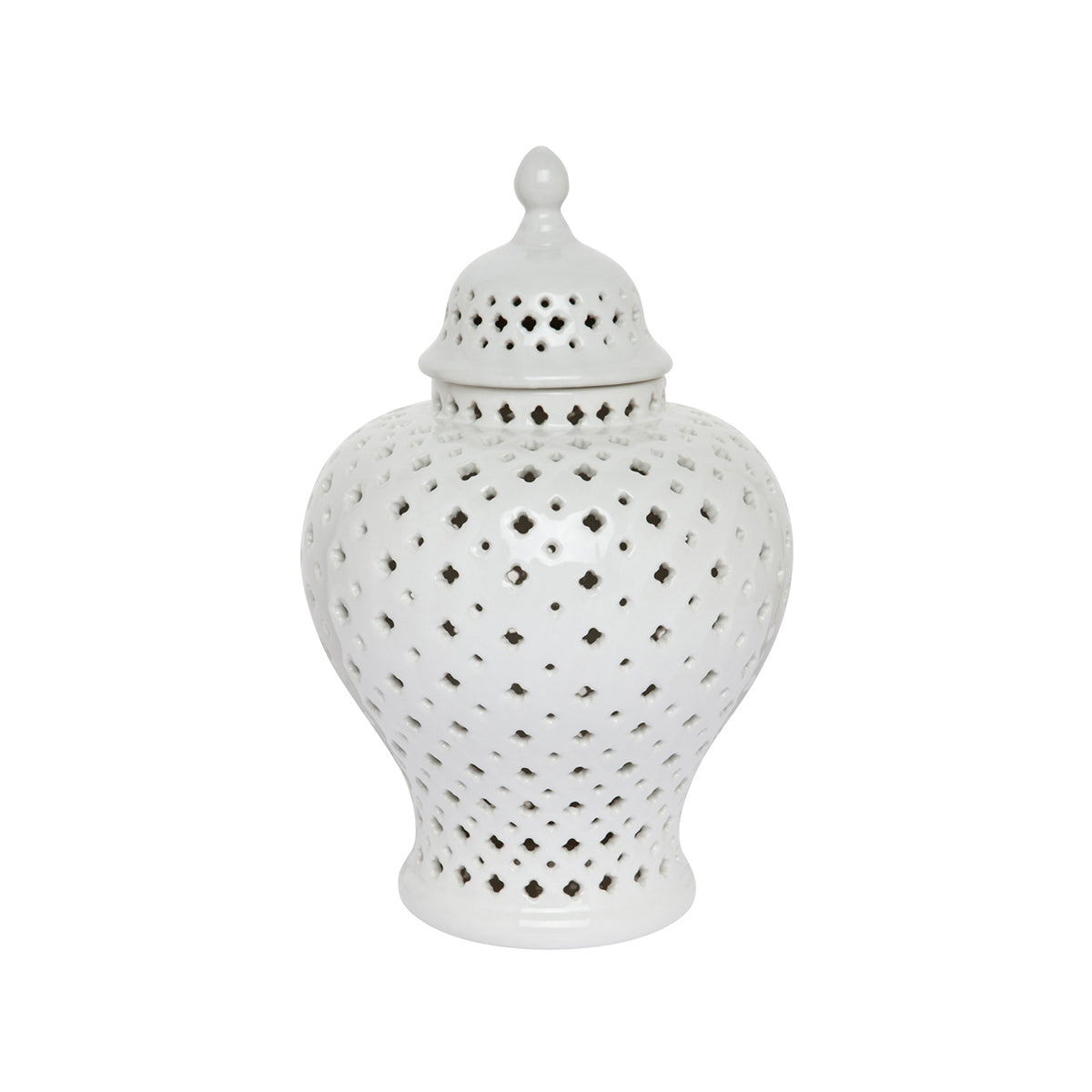 Laylah Temple Jar - Extra Small White