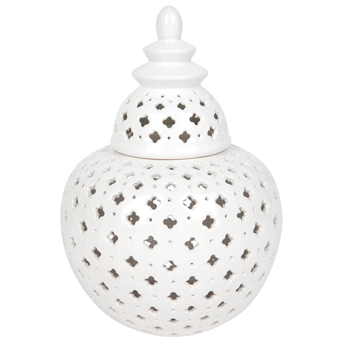 Anisah Temple Jar - Large White