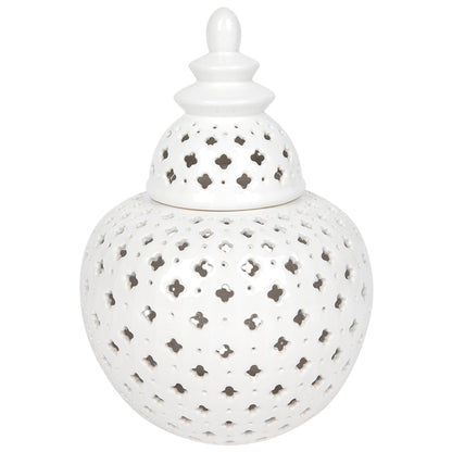 Anisah Temple Jar - Large White