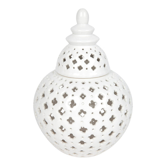 Anisah Temple Jar - Medium White