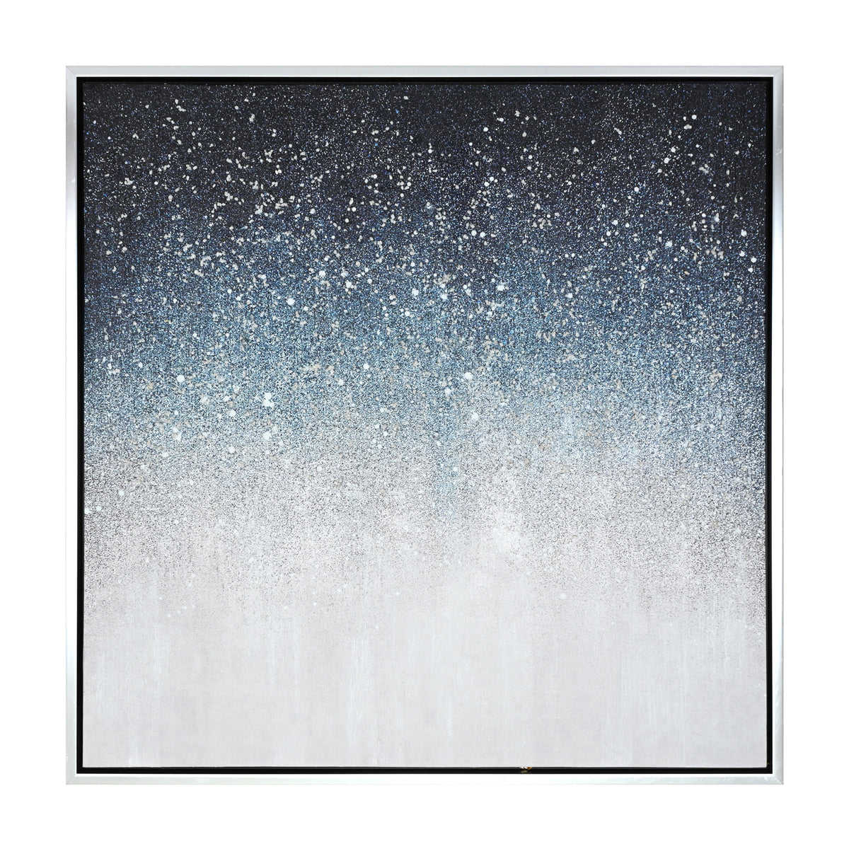 Cosmic Snow Enhanced Canvas Print